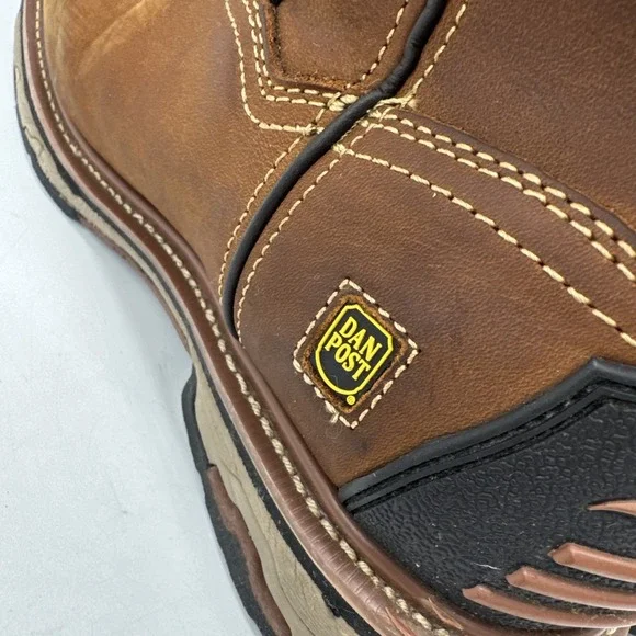 Dan Post Blayde Work Boots Mens 13 EW Steel Toe Waterproof Brown DP69482